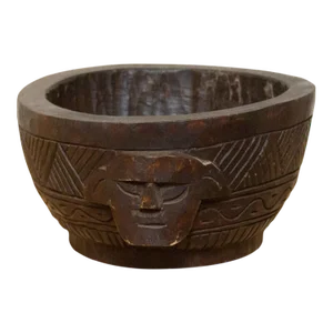 Hand-Carved Ao Naga Kitchen Bowl