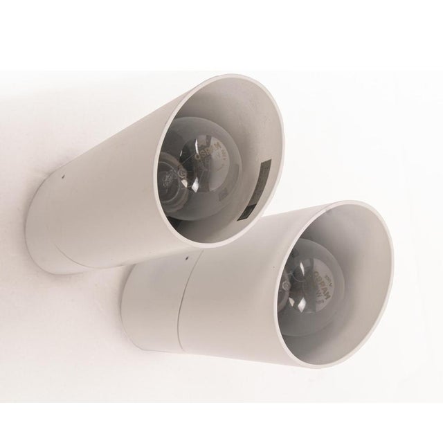 Large Postmodern White Spotlights by Brendel & Loewig, Berlin, 1980s, Set of 2 For Sale - Image 9 of 13