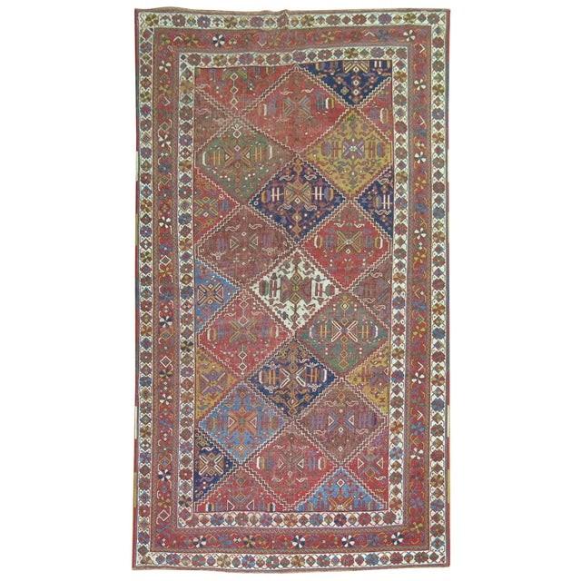 Textile 1920s Zabihi Collection Persian Colorful Tribal Accent Size Rug - 5' x 8'6" For Sale - Image 7 of 18
