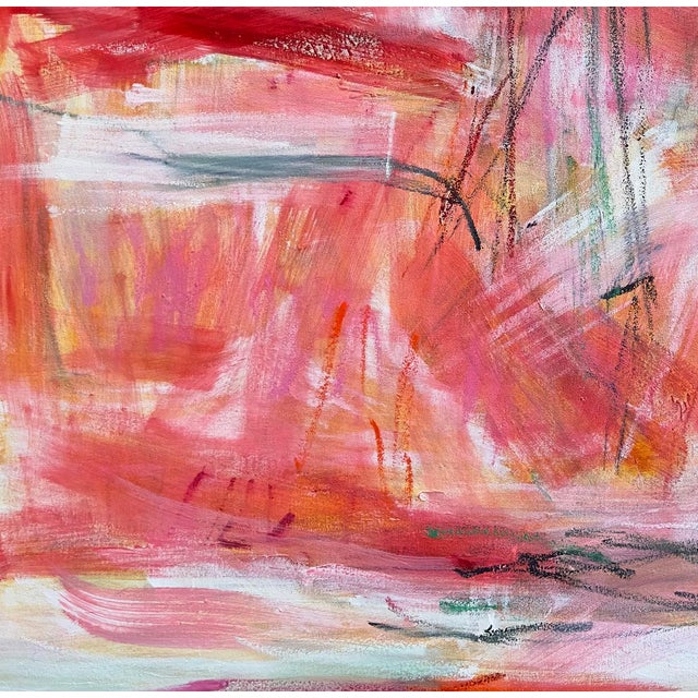 Contemporary "One and Only" by Trixie Pitts Large Abstract Oil Painting For Sale - Image 3 of 12