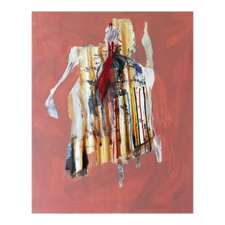 Contemporary Abstract Oil and Acrylic on Canvas "A Pharmacy Is a Great Place to Buy Socks" by Tommaso Fattovich For Sale