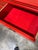 Hand Painted Red Lacquered Chinoiserie Cabinet For Sale - Image 11 of 12
