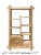 Rustic Raw Wood Open Shelf Bookcase For Sale - Image 5 of 5
