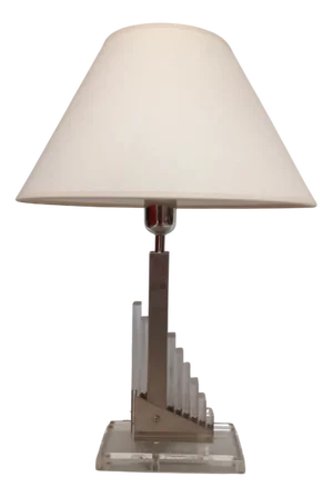 Acrylic Glass Table Lamp, 1970s