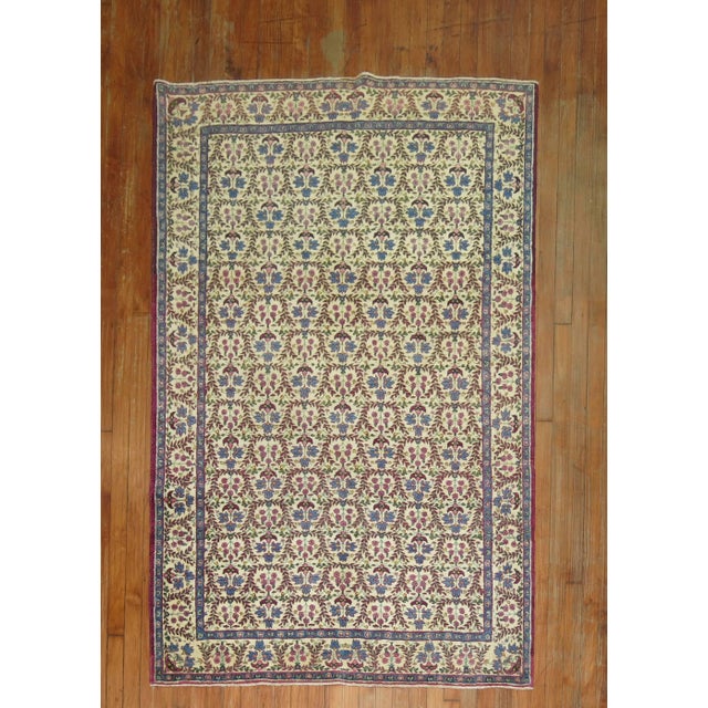 Antique Persian Kerman Rug For Sale - Image 4 of 6
