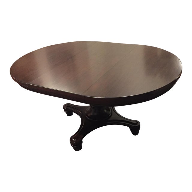 Pottery Barn Montego Pedestal Extension Dining Table Chairish