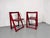 Mid-Century Italian Red Foldable Chairs by Aldo Jacober for Bazzani, 1960s, Set of 2 For Sale - Image 10 of 12