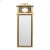 Vintage Italian Louis XV Gold Gilt Wood & Ebonized Pier Mirror C1940 For Sale