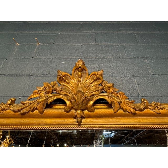 Large French Louis Philippe Mirror For Sale - Image 4 of 5