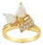 Pear Shaped Opal Diamond Ring, Size 8 For Sale