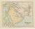 Antique Map of Western Asia, Mediterranean to the Indus and Arabia, 1870 For Sale - Image 3 of 12