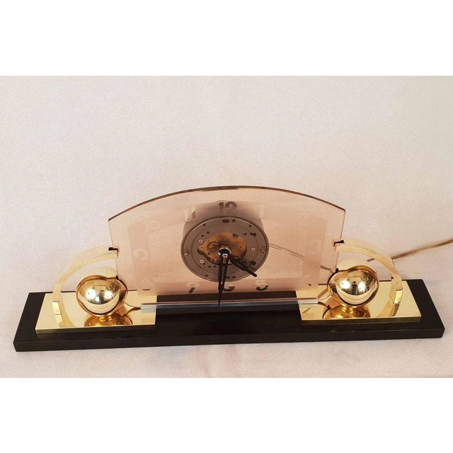 Large Art Deco Electric Clock, 1930s For Sale - Image 11 of 13