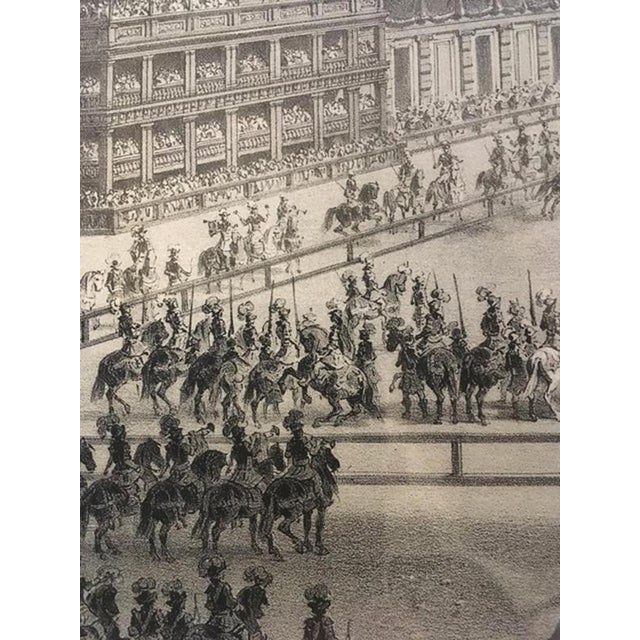 French Artist, Carousel, Mid-19th Century, Black and White Print For Sale - Image 11 of 16