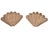 Contemporary Pottery Barn Wicker Clam Shell Sculptural Wall Art-a Pair For Sale - Image 3 of 13