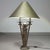 Brutalist lamp / metal shade Height 77Width 53 cm Up to 250V (Europe/UK Standard).The wiring of this item may be original...