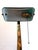 Art Deco Vintage Banker's Green Glass & Brass Desk Lamp For Sale - Image 3 of 12