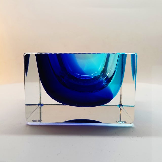 Vintage Square Ashtray in Murano Glass by Flavio Poli for Seguso, 1970s For Sale - Image 11 of 11