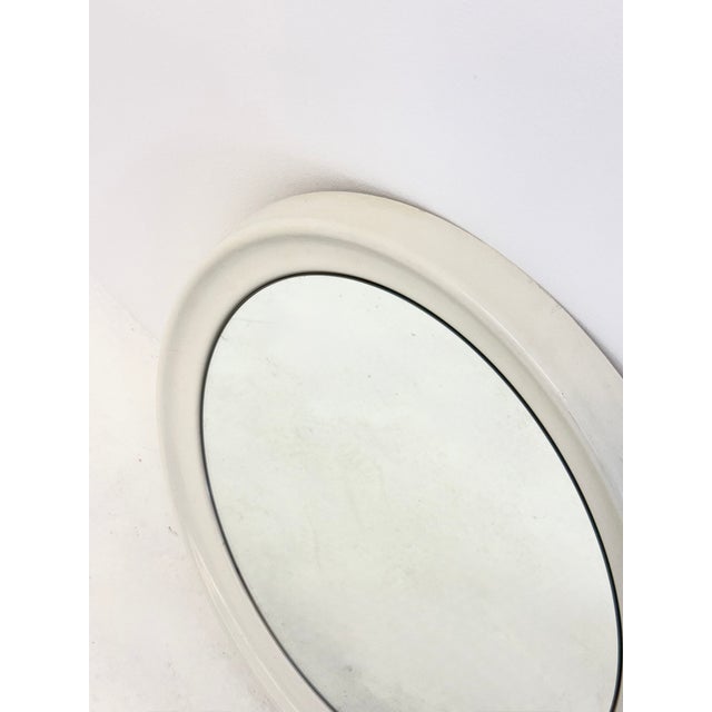 1970s Space Age Round Mirror in White from Schönbuch, 1970s For Sale - Image 5 of 8