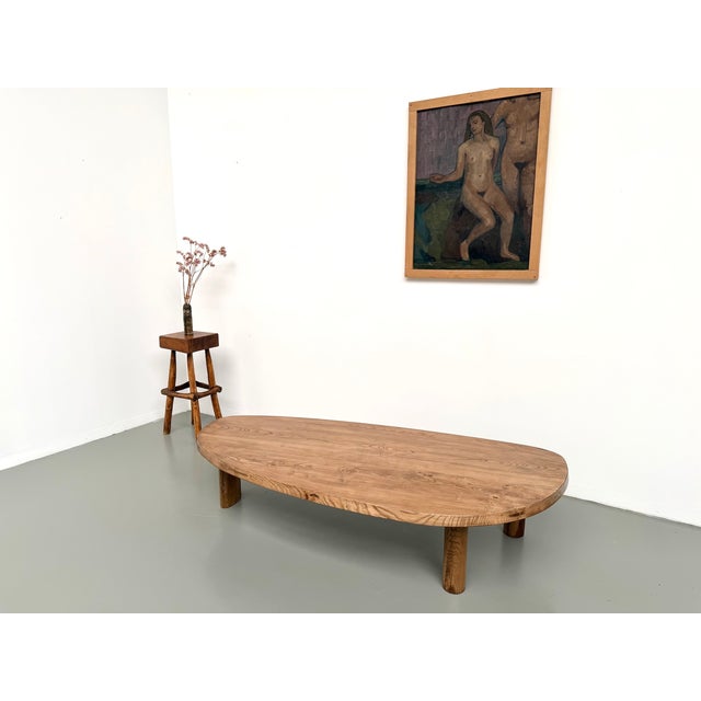 Freeform Coffee Table in Oak, 1950s For Sale - Image 18 of 18
