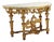 Carved and Gilded Wooden Console Table For Sale