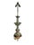 Mid-Century Modern Pair Vintage Mid-Century Modern Pewter Candlestick Lamps With Chinoiserie Bases For Sale - Image 3 of 18