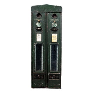 Vintage English Cigarette Disposal Vending Machine, 1940s For Sale
