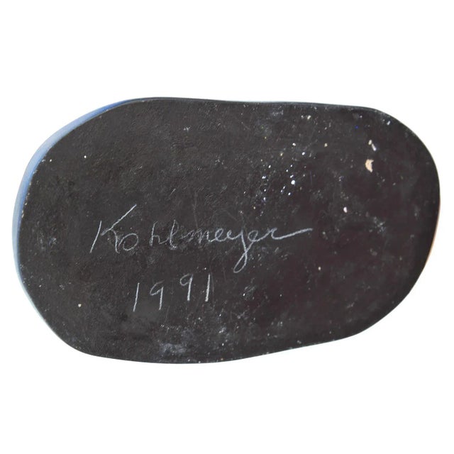 Black Ida Rittenberg Kohlmeyer Tall Wooden Colorful Maquette Sculpture 1991 For Sale - Image 8 of 9