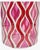 Mid 20th Century Vintage 1960s Mod Pink Swirl Glass Vase 8.25"h For Sale - Image 5 of 9