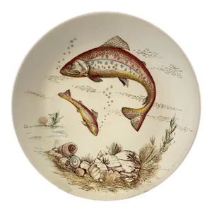 Vintage British Anchor Freshwater Fish Rainbow Trout Dinner Plate