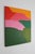 Contemporary abstract artwork entitled "Fields at Dusk." Shades of green blend with pink tones to create a luminous...