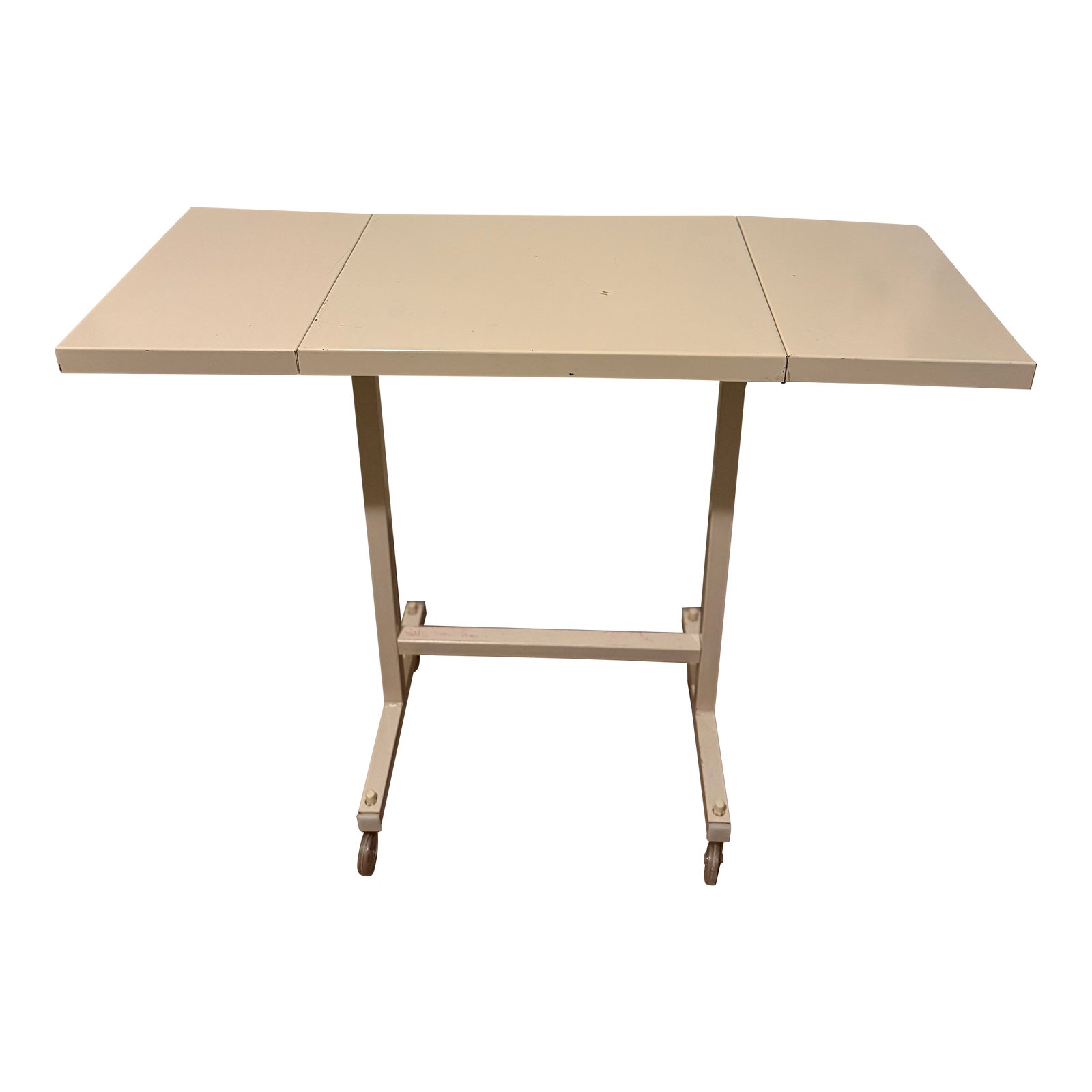 Mid 20th Century MCM Industrial Type Writer Table | Chairish