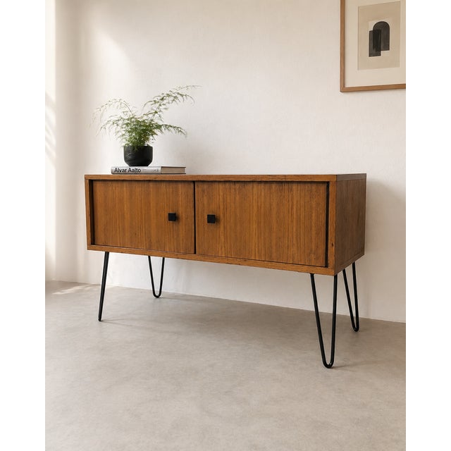1960s Vintage Teak Lowboard from MDK, Belgium, 1960s For Sale - Image 5 of 10