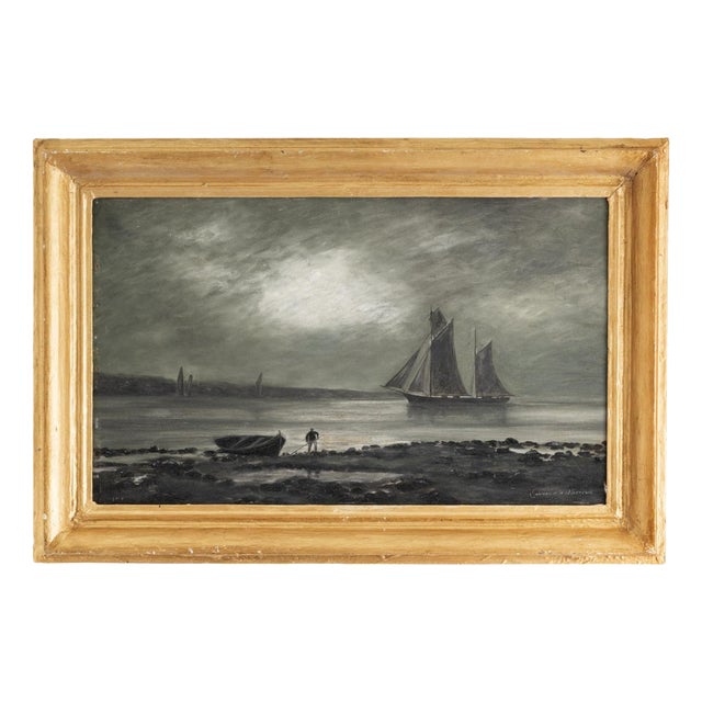 Eurico Oliveira, Seascape, 1910, Oil Painting For Sale