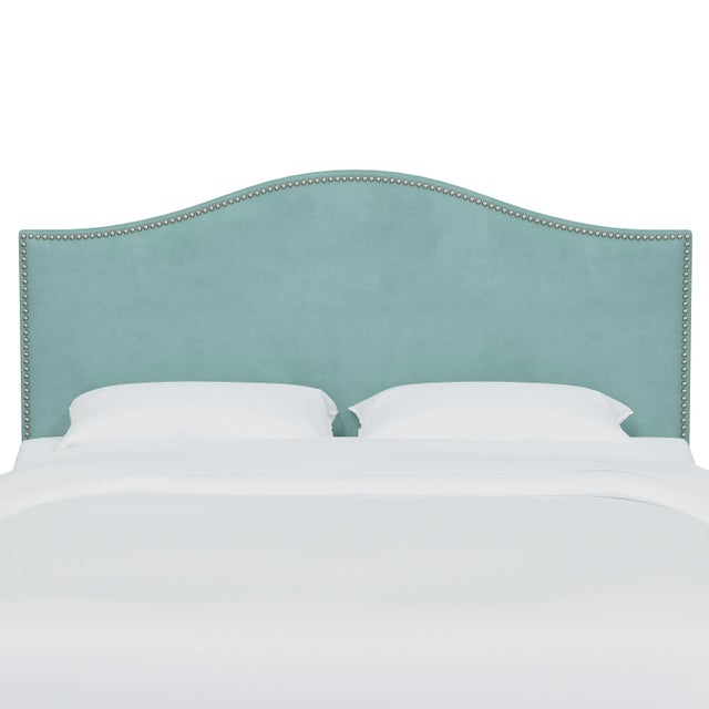 Ashland Headboard in Caribbean Classic Velvet, Twin For Sale In Chicago - Image 6 of 6