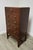 Vintage Baker Furniture Historic Charleston Collection mahogany tall chest, circa 1980s, featuring five drawers, pierced...