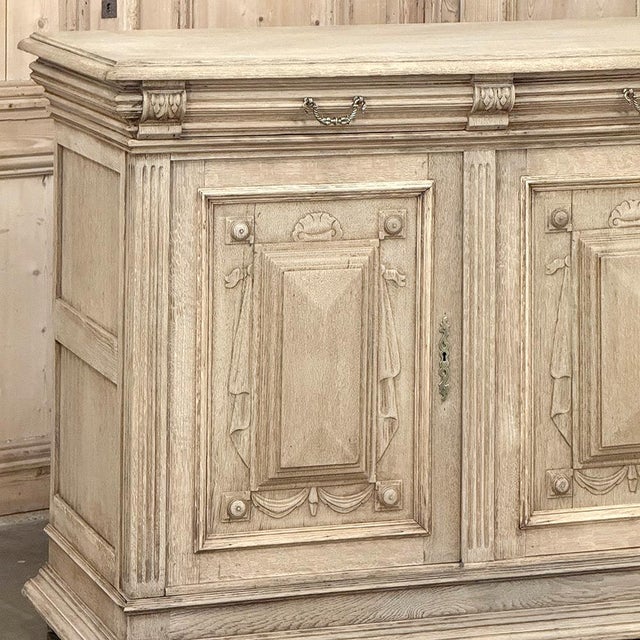 Late 19th Century 19th Century Louis XIV Style Stripped Oak Buffet For Sale - Image 5 of 18