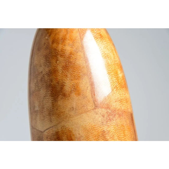 Aldo Tura Lacquered Goatskin & Brass Thermos 1960s For Sale - Image 9 of 11