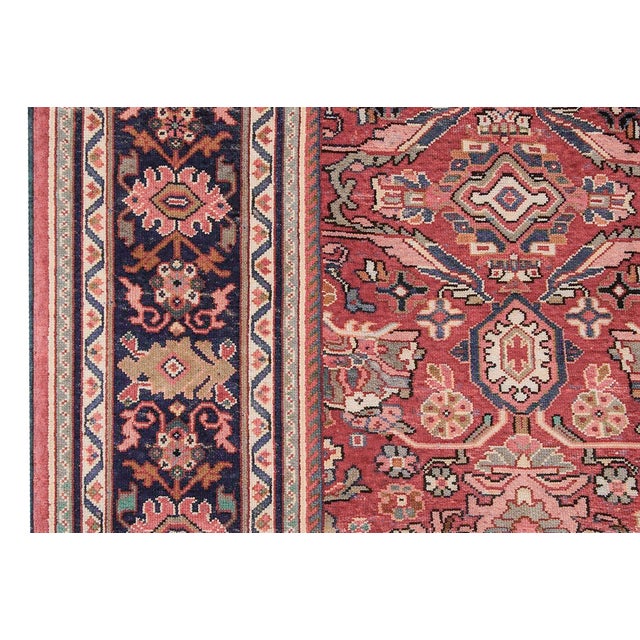 Textile Early 20th Century Persian Mahal Rug For Sale - Image 7 of 14