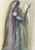 Abstract 1963 Dalí Divine Comedy Engraving Paradis Chant 32 "Archange Gabriel" (Archangel Gabriel) For Sale - Image 3 of 9
