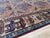 Sky Blue Vintage Afghan Ersari Wool Rug, Rust Bird Gul For Sale - Image 8 of 11