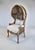 Vintage Canopy Porter Chair French Country Louis XV Style, Double Cane For Sale - Image 4 of 13