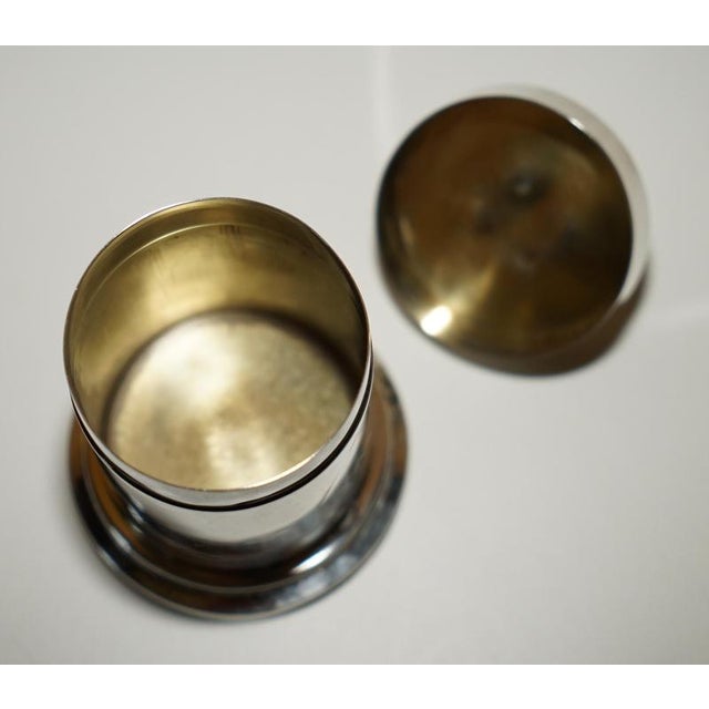 Metal Antique Chinese Sterling Silver Pot For Sale - Image 7 of 10