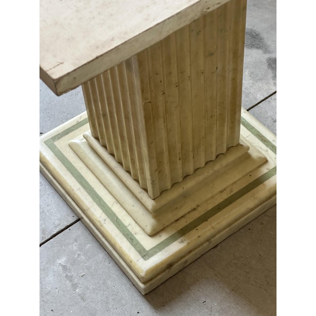 Marble Dining Table with Column Bases, 1970s For Sale - Image 18 of 18