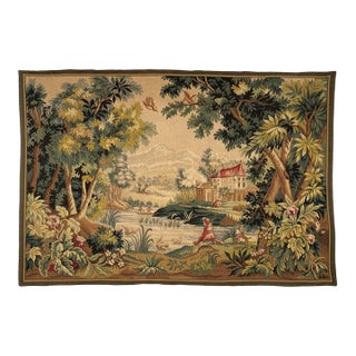 Paysage Du Lauragais Loom Woven Tapestry - 130 X 185 Cm (4'3" X 6'1") - Requires Rod Size 5 For Sale