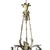 1900 - 1909 1900s Louis XVI Style Scrolling Bronze Belle Époque Six-Light Chandelier W/ Shades For Sale - Image 5 of 15