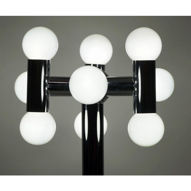 Mid 20th Century Mid 20th Century Robert Sonneman Molecular Metal Table Lamp For Sale - Image 5 of 6