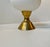 1970s Scandinavian Modern Table Lamp in Brass and White Glass, 1970s For Sale - Image 5 of 9