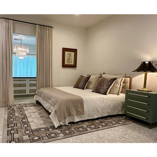 2020s Custom Pair of Leopard Print Euro Pillows For Sale - Image 5 of 11