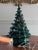 Dark Green 1972 Handmade Ceramic Christmas Tree With Lights For Sale - Image 8 of 10