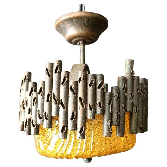 Brutalist Pendant Lights by Marcello Fantoni, 1960s For Sale - Image 11 of 11